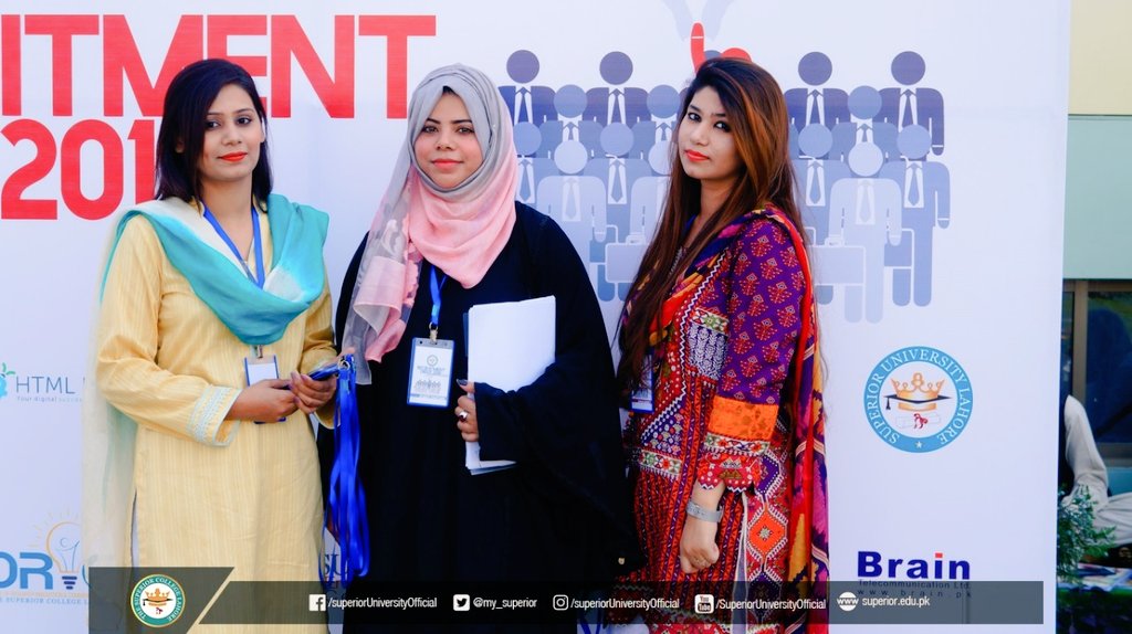 my_superior's tweet photo. And the much awaited day begins! Tayyab Dildar from Universal Solz, Khurram Ikhlaq from Tektiks Innovative Solutions and Faiza Khalil from Cure MD join us for the Recruitment Drive! 
Wishing our CS&amp;IT students all the best!
#RD19 #GoldCampus https://t.co/BFDFSRBkE3
