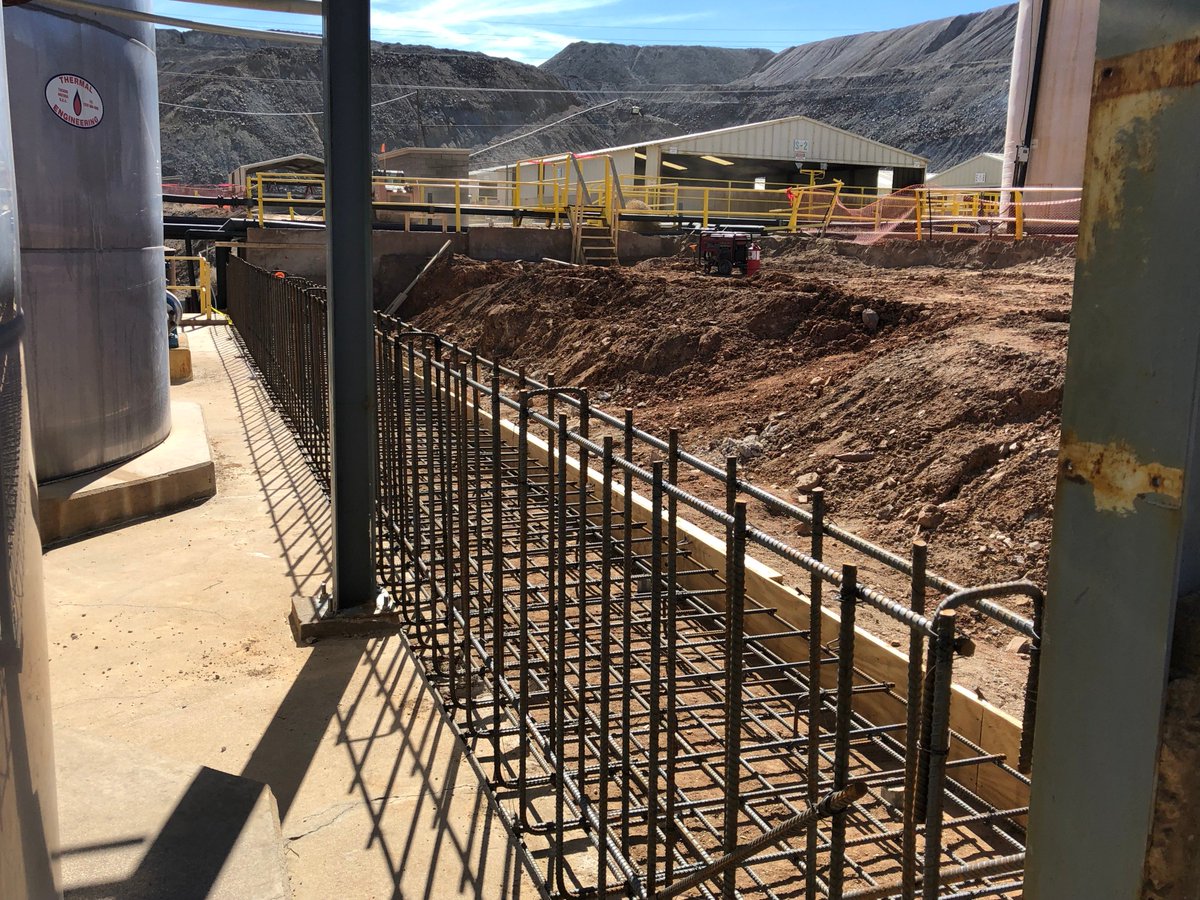 copper_gunnison's tweet photo. Footing for new retaining wall - lower tank farm (SX-EW) 
#EXMGF 
#Copper https://t.co/0kq6LvqSbf