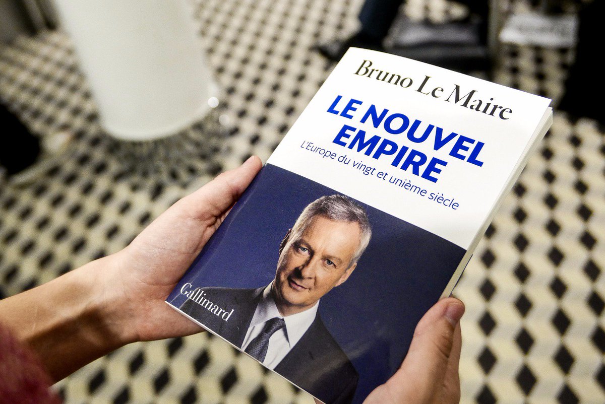 BrunoLeMaire's tweet photo. Je suis heureux de vous annoncer la sortie, demain, de mon essai « Le nouvel empire, l’Europe du 21ème siècle » aux éditions @Gallimard. #LeNouvelEmpire #Europe https://t.co/hWKqaEafUD
