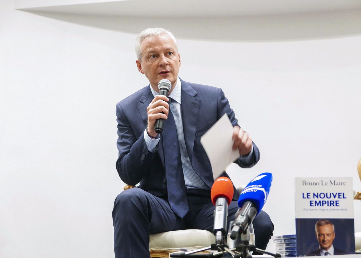 BrunoLeMaire's tweet photo. Face aux Etats-Unis et à la Chine, il est temps que l’#Europe affirme sa puissance. Une puissance au service de la paix, une puissance qui défend ses intérêts. L’Europe doit définir un projet politique et s’affirmer, au 21ème siècle, comme un nouvel empire. #LeNouvelEmpire https://t.co/vbRU7Ni5vf