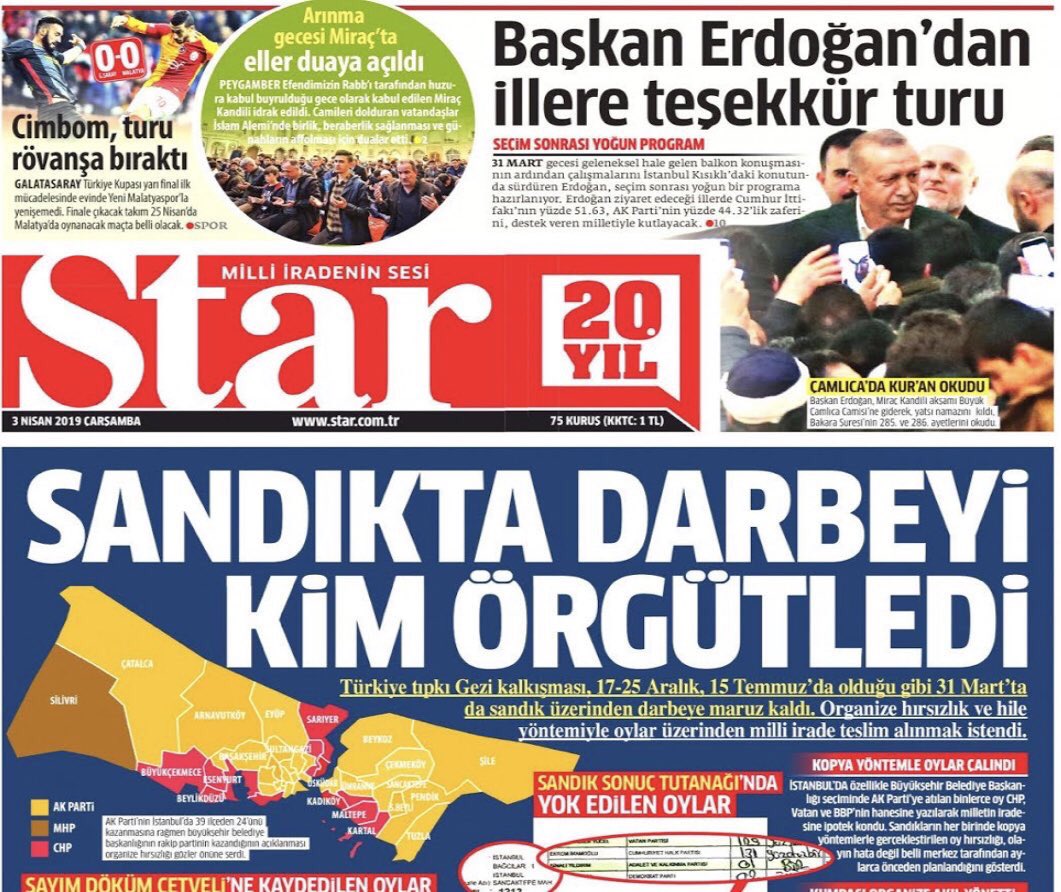 Sandıktan AKP çıkınca demokrasi, CHP çıkınca darbe diyoruz