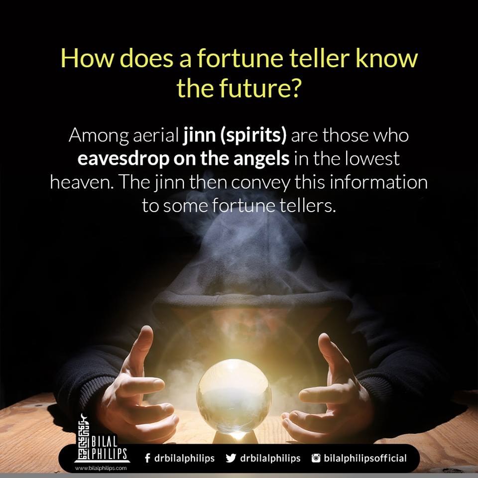 DrBilalPhilips's tweet photo. It was reported that ‘Aa’ishah (may Allah be pleased with her) said: “Some people asked the Messenger of Allah (peace and blessings of Allah be upon him) about soothsayers. He said,‘They are nothing.’ They said, ‘O Messenger of Allah, sometimes they say something &amp; it comes true https://t.co/CYzTTnXv6V
