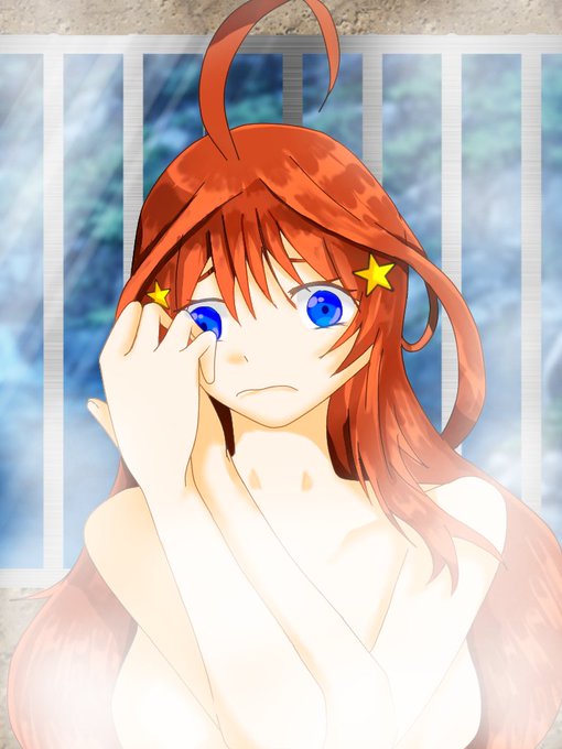 ぼんもちょの抜け殻さんがTwitterに投稿した中野五月(五等分の花嫁)のイラスト。