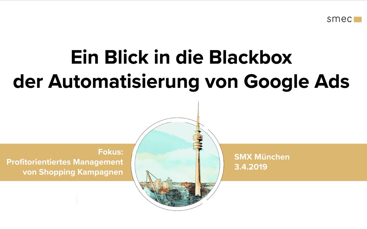 smec's tweet photo. Guten Morgen #SMX München Tag 2! Wer ist schon munter? Gleich geht's los mit einem Blick in die Blackbox der Automatisierung von #GoogleAds mit Oliver Greifenstein (👉 9:00 Uhr, Saal 13a). https://t.co/VNex9EeldT