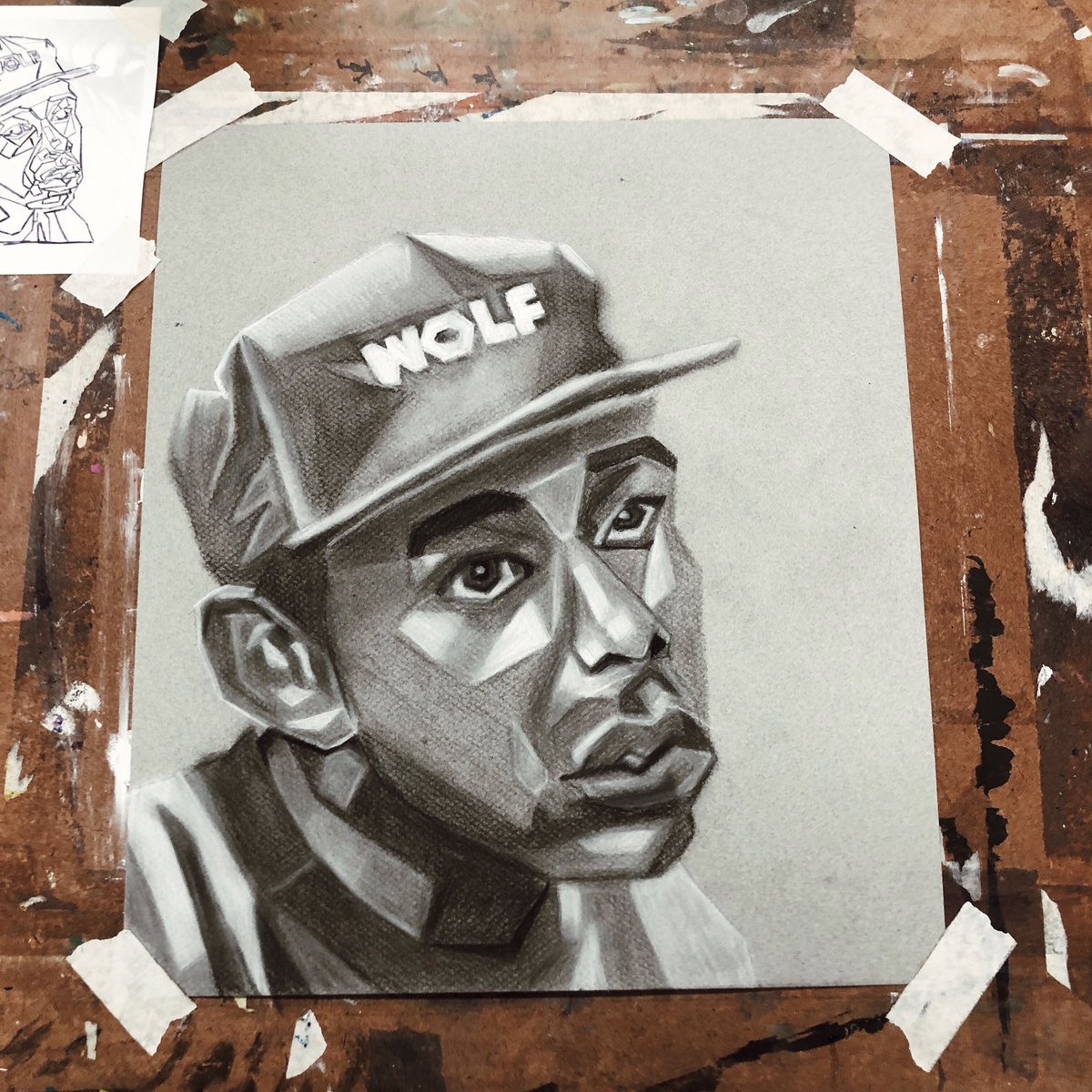 In honor of <a href="/tylerthecreator/">T</a> dropping “Wolf” 6 years ago today, please enjoy my artwork of him ;)