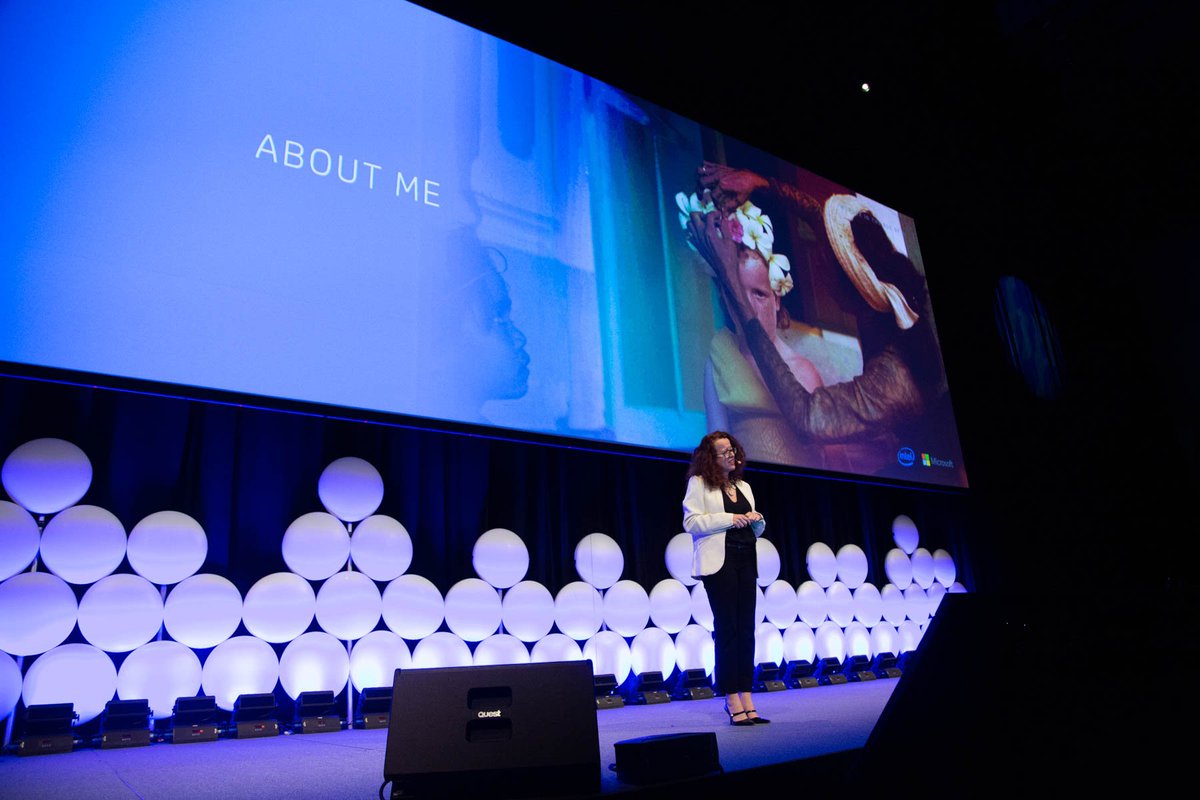 HP_Australia's tweet photo. What is our (human) place in the future? Leading #AI expert and @ourANU professor @feraldata explains how technology changes our approach to creativity at #HPEvolution2019. https://t.co/XjRRd4SBkB