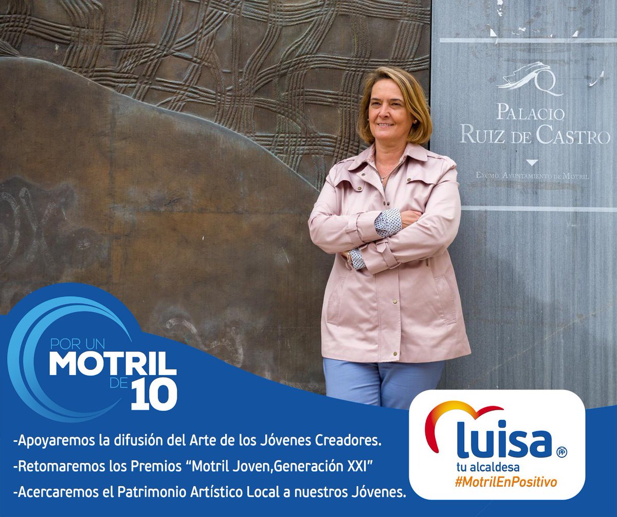 2019Motril's tweet photo. L@s Jóvenes son la base de nuestra sociedad y hay que potenciar las iniciativas artísticas y culturales,una sociedad sin creatividad es una sociedad sin luz .
“La creatividad es el poder de conectar lo aparentemente desconectado”.William Plomer.
#LuisaTuAlcaldesa 
#UnMotrilde10 https://t.co/9mPl6EsZej
