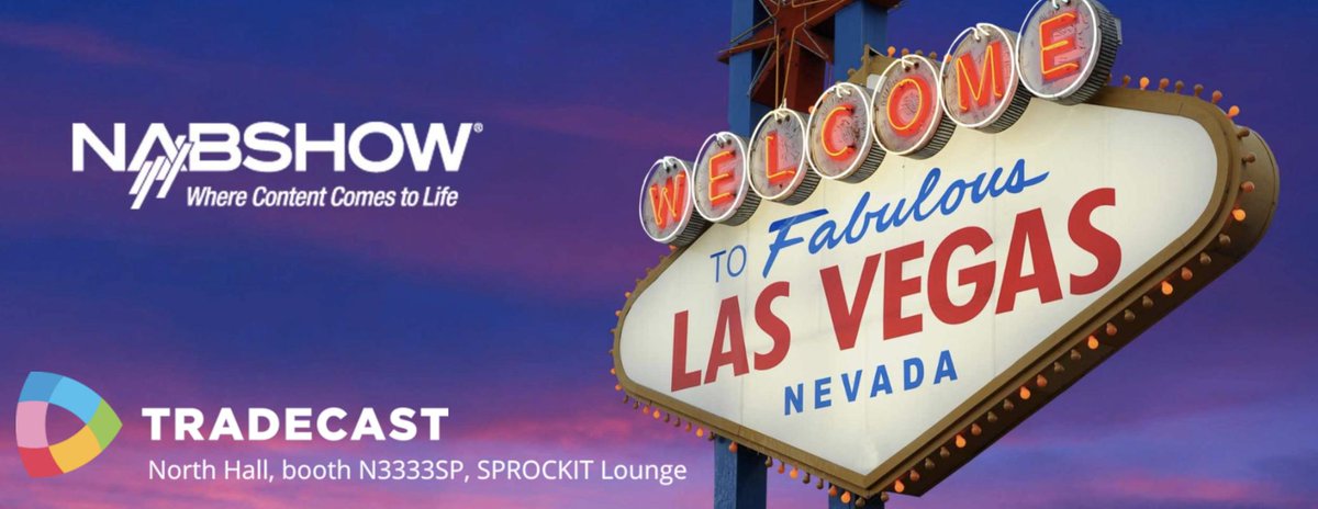 🗺 Destination: Las Vegas! TradeCast.TV is heading to the NAB Show. Meet us at the SPROCKIT booth from April 8th to April 11th and discover the world’s leading cloud video technology and the fastest way to start your own online TV channel! #nabshow #cloudtv #ott #vod