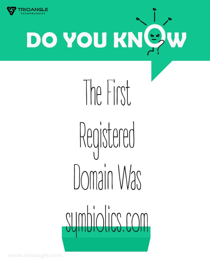 Trioangle's tweet image. #Doyouknow? #firstdomain #symbiolics #trioangle
bit.ly/2s781HL
bit.ly/2CHBLRq