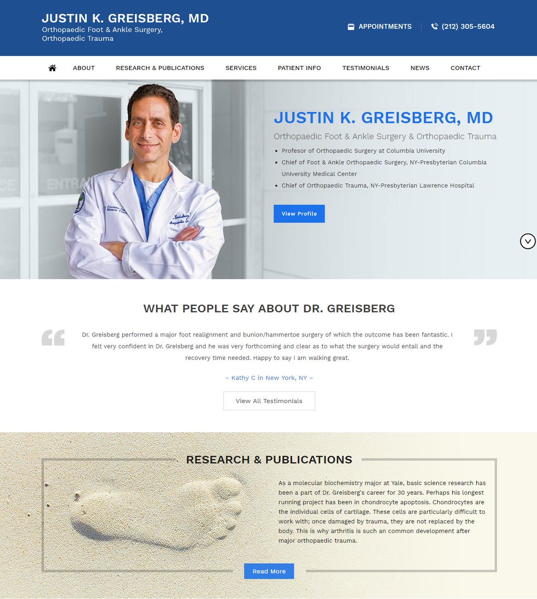 Hi, Check out my newly launched website greisbergmd.com