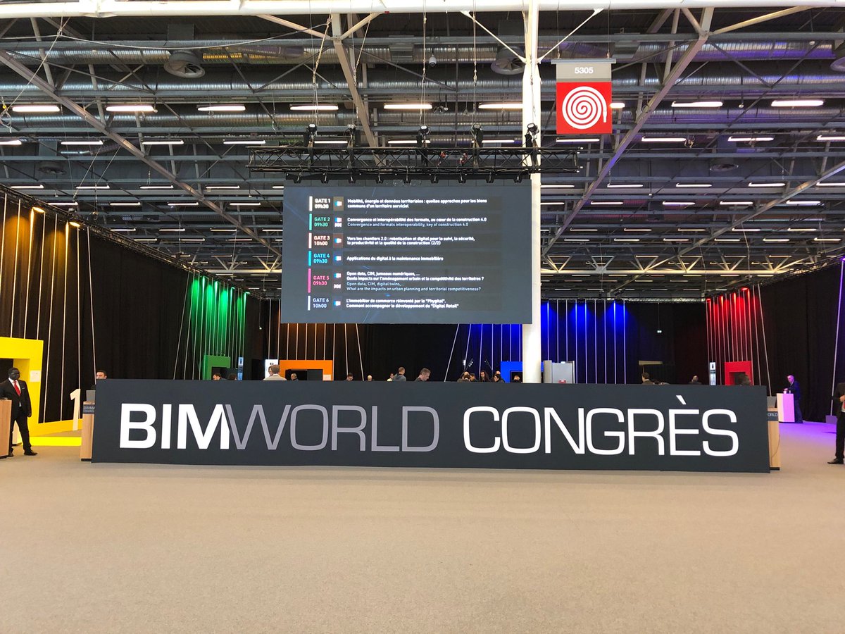 Deuxième journée ⁦<a href="/bim_world/">BIM WORLD</a>⁩ Paris! Les nouveautés sont nombreuses et la digitalisation dans la construction procède à grands pas!