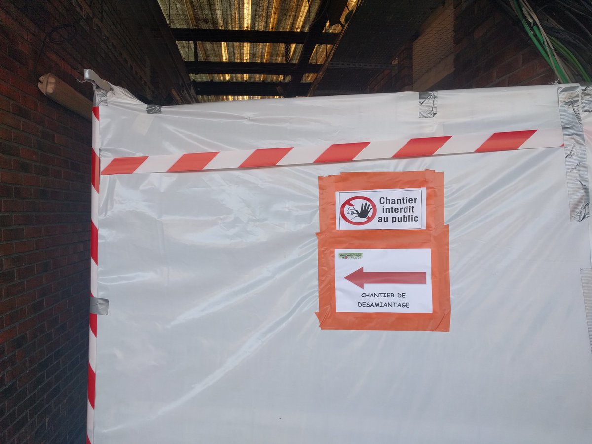 Ce matin, Juvisy (91), gare SNCF RER C. Perso, j'avais oublié l'#amiante