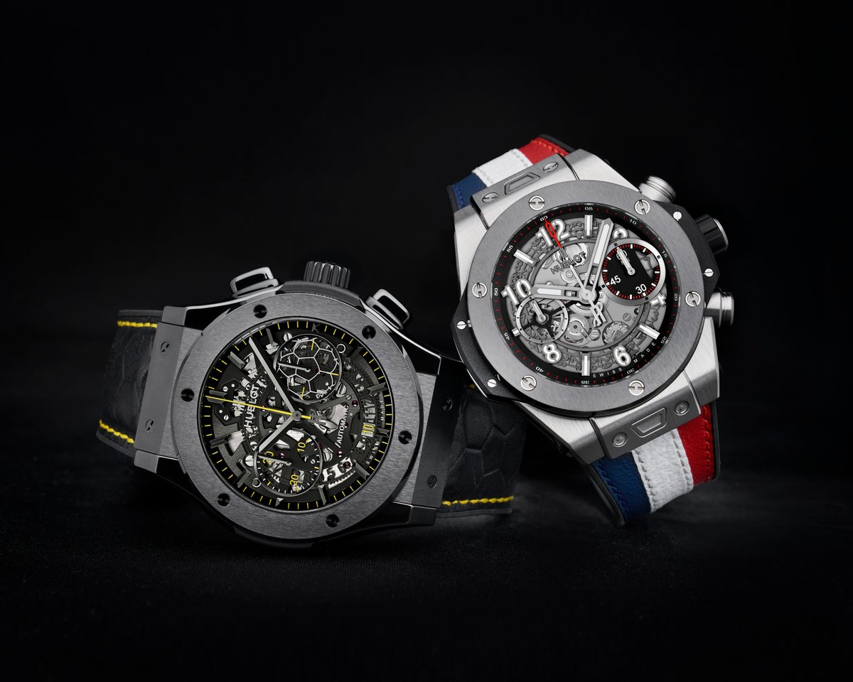 Hublot's tweet image. A meeting of legends, talent, humility and passion. King @pele has crossed the Atlantic to meet @KMbappe for a truly historic and moving encounter.

#HublotLovesFootball #hublot #mbappe #pele