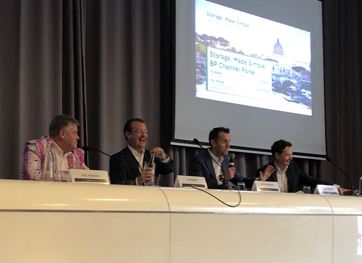 #IBMStorage BP panel <a href="/Ed_J_Walsh/">Ed Walsh</a> <a href="/zoginstor/">Eric Herzog</a> <a href="/ik918/">i_k9</a> Patrick Bauer talking #StorageMadeSimple #ibm