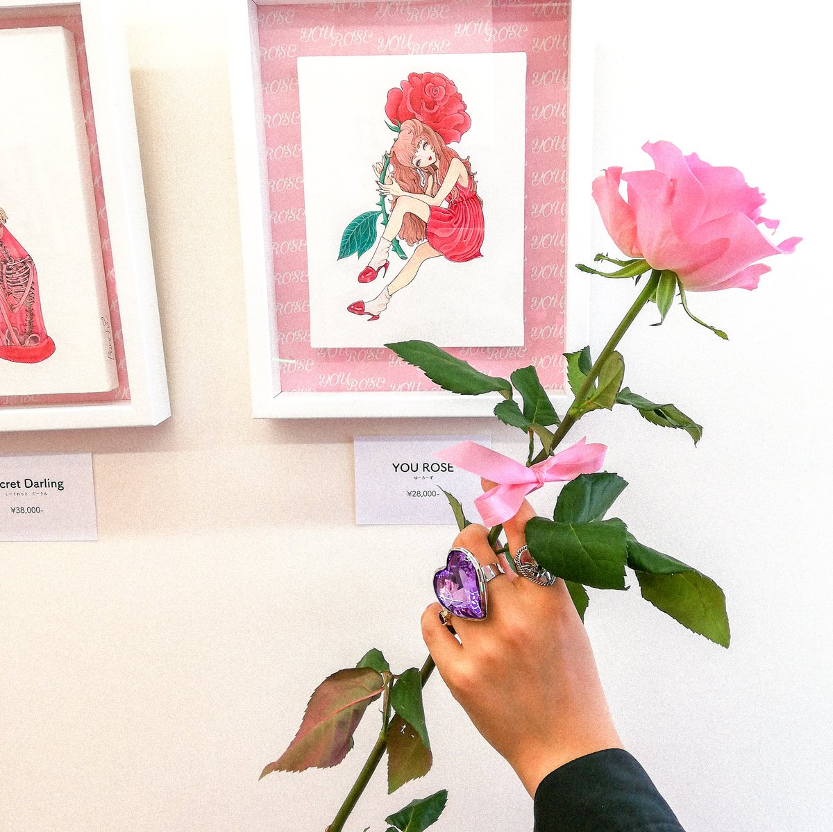 banchi___'s tweet photo. 麗しのパープル女が来てくれたのでピンクの薔薇とピンクの扇子でお写真とらせていただいた💜美

#YOUROSE https://t.co/x73i77T2Q7