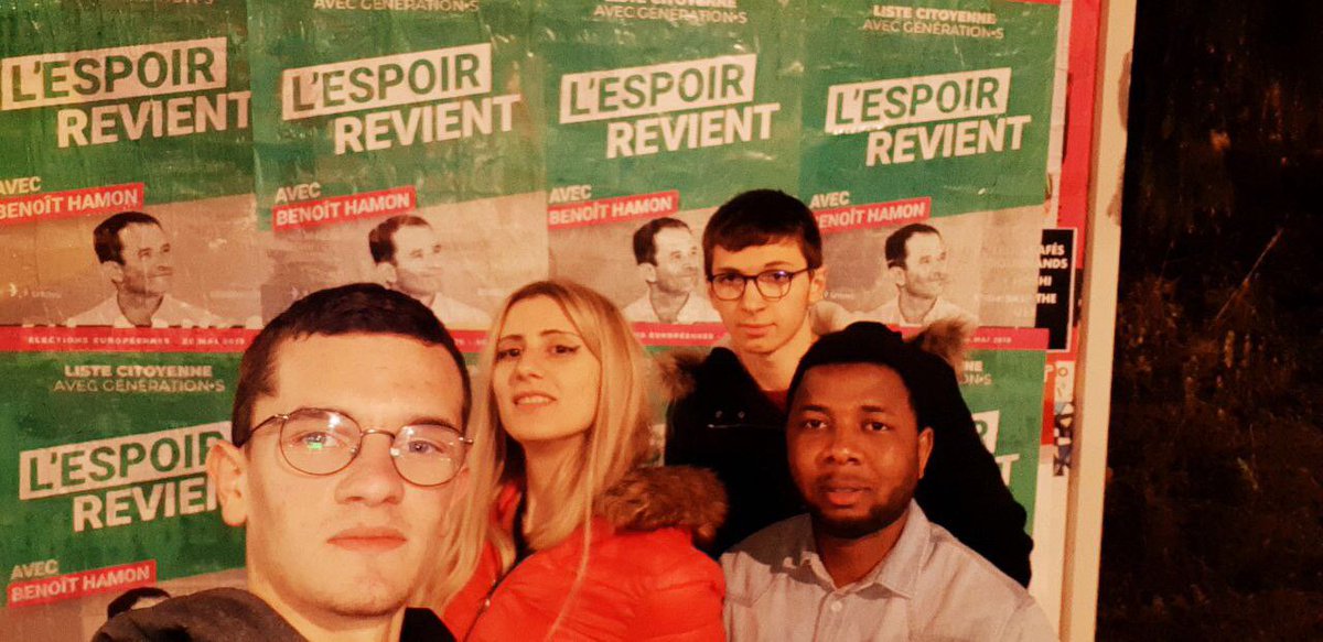 JeunesG_Nancy's tweet photo. 🔴 Jours 6 : après avoir tracté dimanche sur les marchés nous nous sommes retrouvés hier soir pour un collage à #Nancy !
Toujours déterminé•e•s à partager notre vison d'une Europe citoyenne, écologiste et de gauche !💪🇪🇺
#HopeisBack #hyperactifs #electionseuropeennes ! https://t.co/td5rtt5GxQ