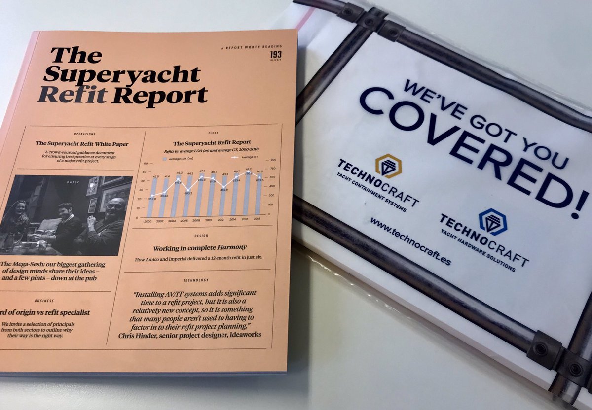 Don’t miss our brilliant coverage and reporting on the #Superyacht Refit sector ! Delivered with some clever scaffolding and tented coverage from #Technocraft a division of <a href="/Pinmar_SL/">Pinmar</a> #smartmarketing @SYAgency