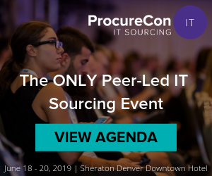 My_TechMag's tweet photo. Over 250 industry executives from companies like Walmart, Google, Best Buy, and Uber will meet to benchmark, network, and discuss the future of #ITprocurement at #ProcureCon IT Sourcing 2019.
Download the agenda here: https://t.co/12KPqJFqLu
 #ProcureCon2019 @ProcureCon https://t.co/nq2GAPjmeN