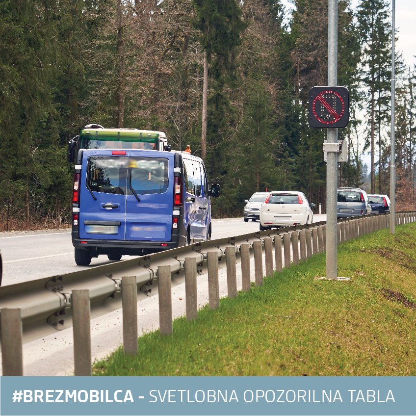 mzie_rs's tweet photo. V marcu smo začeli z akcijo #brezmobilca 🚘📲‼️ 
Na lokacijah Dragomelj in Brnik so postavljene opozorilne table in detekcijske enote, ki zaznavajo uporabo telefona med vožnjo, na kar vas opozorijo preko svetlobne opozorilne table 📵.
#povezovanje #energija #mzi https://t.co/Sk81Gxfdlx