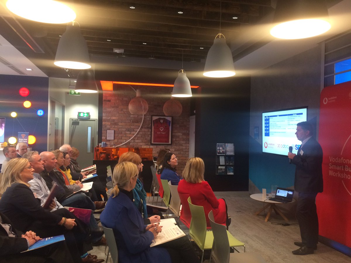 SFA_Irl's tweet photo. SFA Director @SpollenSven opens today’s Smart Business Workshop in #boiworkbench in Limerick @VodafoneIEbiz @abodoojobs @EngageGrowIRL https://t.co/DyR1POH6ey