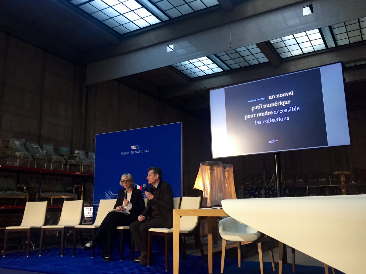 Mathilde_Bras's tweet photo. Lancement aujourd’hui de la plateforme de valorisation des collections du Mobilier national. Le résultat de 10 mois de défi #EIG2018 ! Bravo à @Lauriechapotte et @ned pour ce travail en temps record et merci à tous les partenaires du défi ! #MNLab https://t.co/SPYFVYUnO2