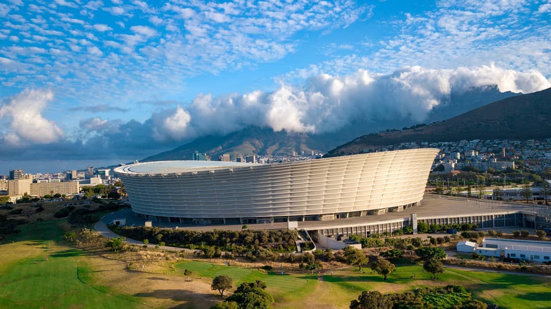 Tourism_gov_za's tweet photo. #WednesdayInspiration This is Cape Town Stadium🏟🇿🇦. This is one of our most iconic landmarks, where every visit is as unique as the structure itself. 

📸 @droneswan

@discoverctwc  @lovecapetown  @CapeTownEtc  #MeetSouthAfrica  #aboutsouthafrica @TravelChatSA  @TableMountainCa https://t.co/JuC4oUUzzx