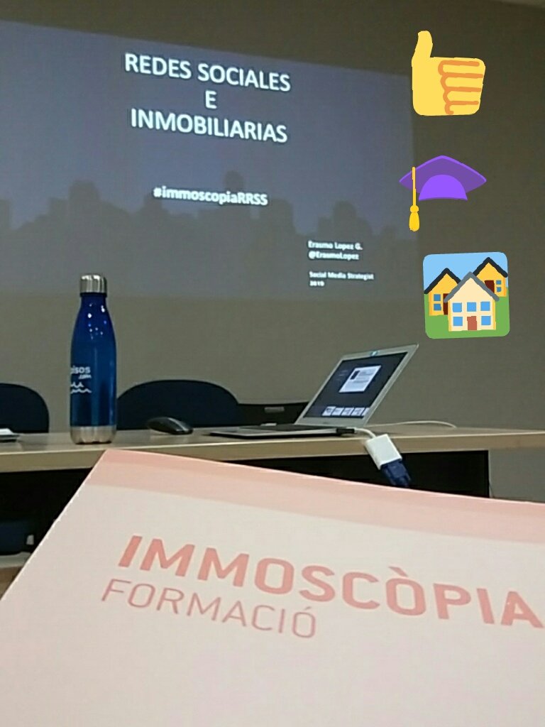 erasmolopez's tweet image. A punto de comenzar el curso "#RedesSociales e #Inmobiliarias"  para profesionales inmobiliarios de Cambrils vía @_immoscopia
#RealEstate #immoscopiaRRSS