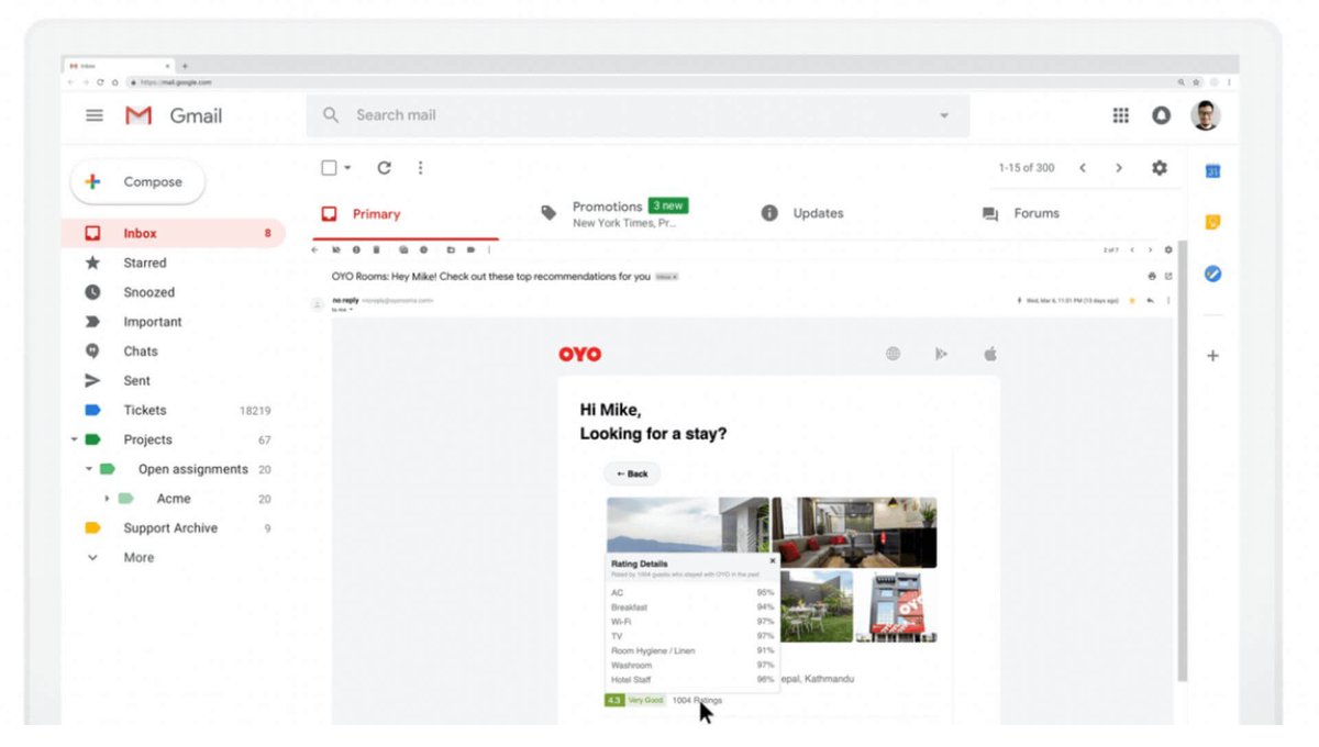 Dynamic email features in Gmail give users the ability to interact with your content without ever leaving their email messages buff.ly/2HSquB7 #marketing