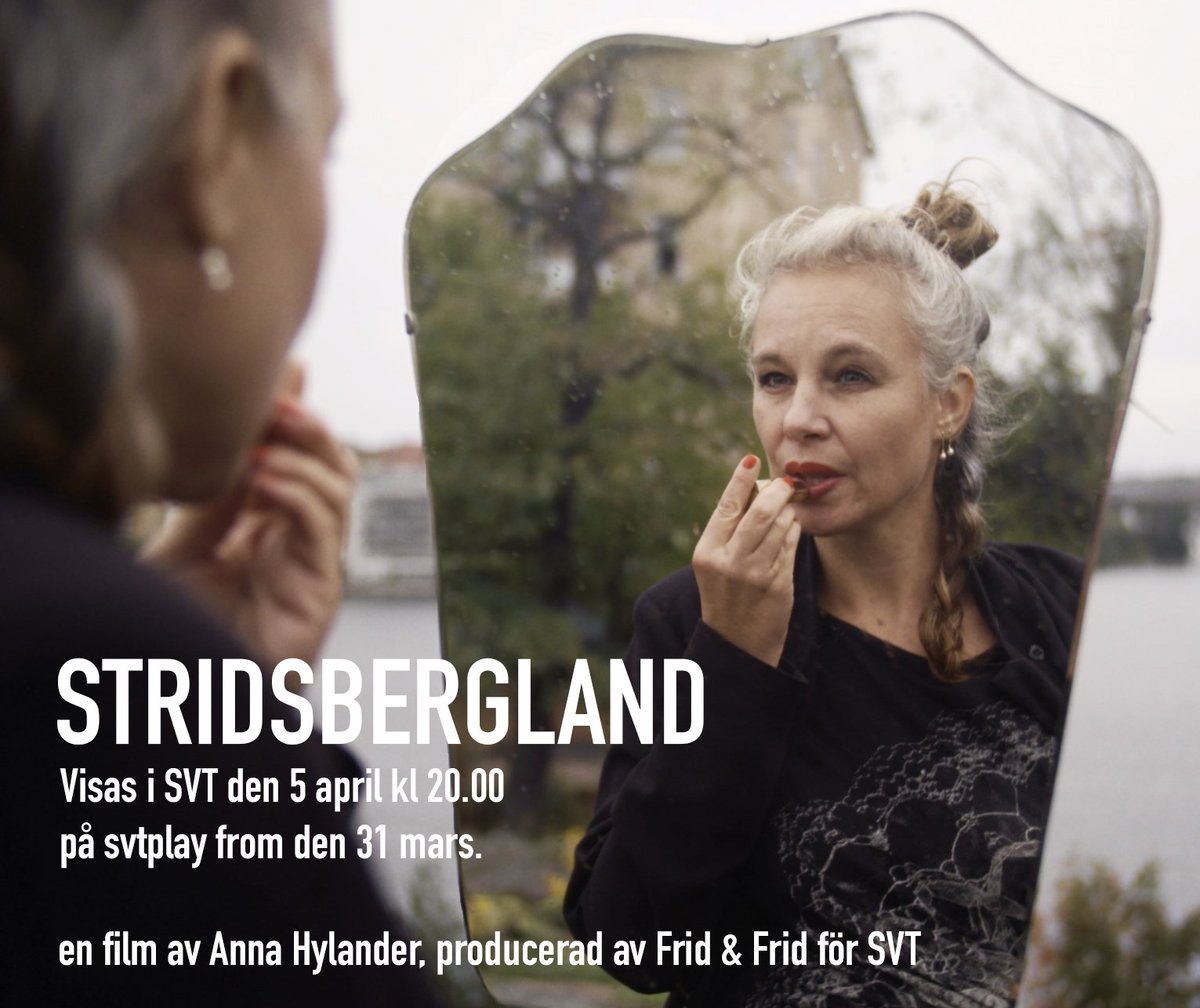 Ni har väl sett att min senaste film STRIDSBERGLAND finns på SVTplay. Sänds i rutan 5 april kl 20.00. Om den enastående författaren Sara Stridsberg. #sarastridsberg #stridsbergland #dokumentär #kspecial