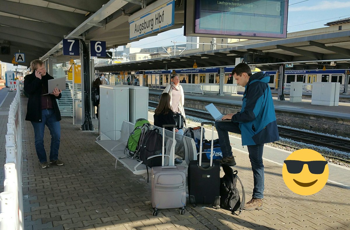 Auch für einen Ausseneinsatz sind wir uns nicht zu schade <a href="/iteratec/">iteratec</a> auf dem Weg zum Workshop #nurdemteam