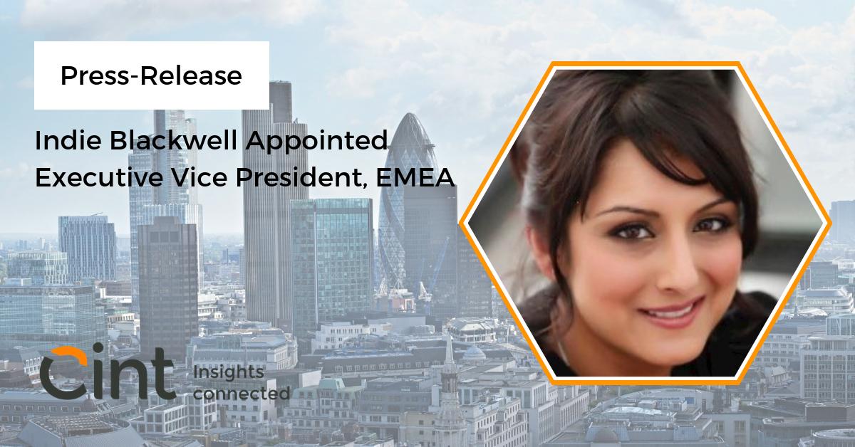 Cint News: Indie Blackwell appointed EVP of EMEA to further strengthen presence in the region
bit.ly/2TTiO3L