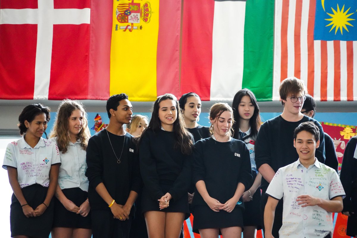 XCLWA's tweet photo. Today #GEMSCommunity gave a big send-off to our Grade 12 students as they embark on their study period for the final @IB_DP examinations. We wish you the best of luck! #GEMSGraduatingClass2019 #GEMSInspire https://t.co/VJjkUhbsRE