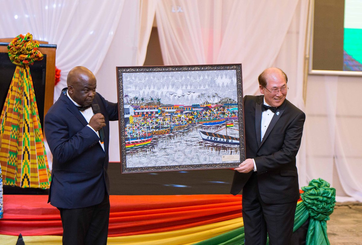 jerryadjorlolo's tweet image. Yesterday with @theanitaerskine as Mc’s at a state dinner for the visiting IMO Secretary General HE. Kitack Lim. Her excellency the Vice President of Liberia  was present on the sidelines of the Wista conference. An excellent case of #BalancedForBetter #Domotale #DOMOREtalkless.