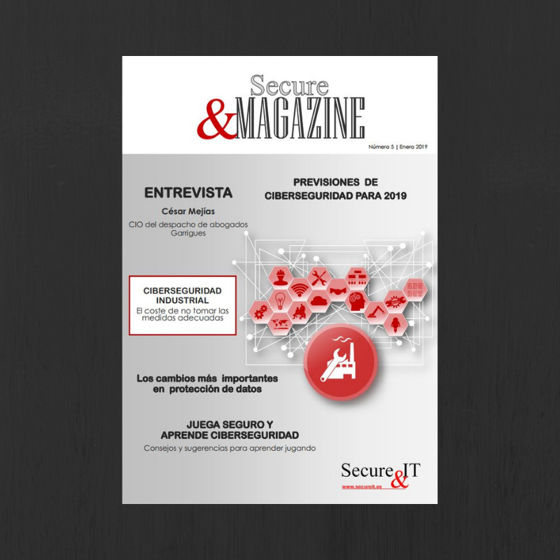 Secure_and_IT's tweet photo. ¿Ya has leído nuestra revista 📰 #SecureMagazine? Aquí tienes el link del último número: https://t.co/sw9ryQRuLq ¿La quieres en papel? Ven y hazte con un ejemplar en nuestro stand de #ASLAN2019. ¿A qué esperas? #ciberseguridadindustrial #Malware #juegos #LOPD https://t.co/QwcDzbPPSp