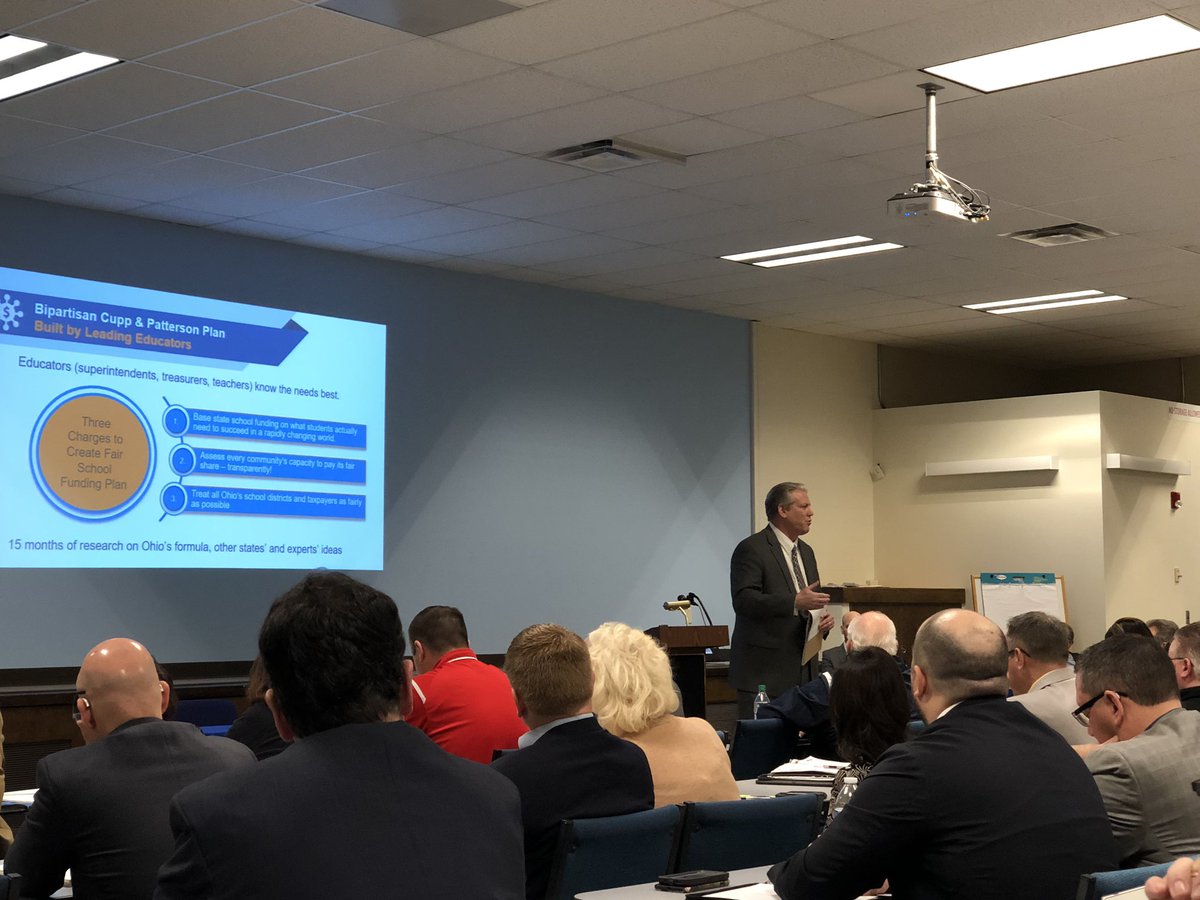 Tom Hosler, Superintendent from Perrysburg Local, presenting Ohio Fair School Funding Plan in Summit County.  The time is right. Find out more #Ohioschoolfunding