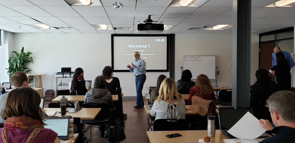 Today's presenter Michael Lachapelle running through SOCIAL ENTERPRISE AS A SOLUTION:
Planning your social impact
Building support for your cause
Impact Measurement

<a href="/mike_lach/">Michael Lachapelle</a> <a href="/sharmamanu/">Manu Sharma</a> #preaccelerator #socialenterprise