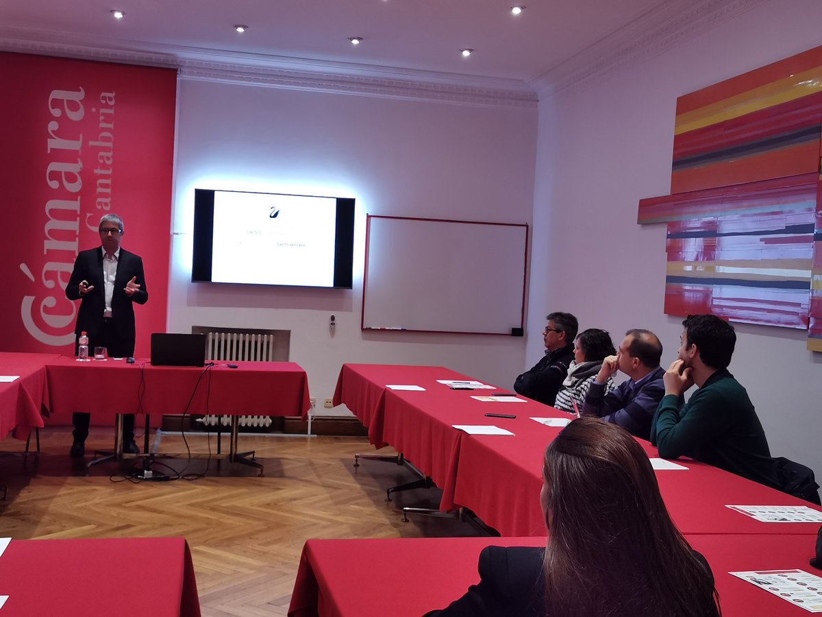 Jesus_Tortosa's tweet photo. Hoy en @CamaraCantabria hemos contado con Santi Serrano de @EvidentiaEd en la Jornada - Desayuno ¿Cómo evitar una crisis de reputación?. Excelentes profesionales y excelente lección. ¡GRACIAS! https://t.co/cK0aHvXR2t