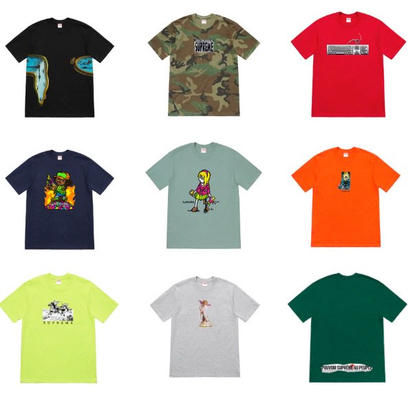 supreme spring tees