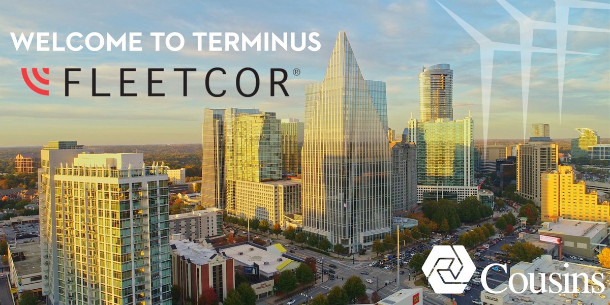 Cousins is excited to welcome <a href="/FleetcorCareers/">FLEETCOR Careers</a> to Terminus 100, located in Buckhead’s tech corridor @TerminusCousins 
investors.cousins.com/file/Index?Key…