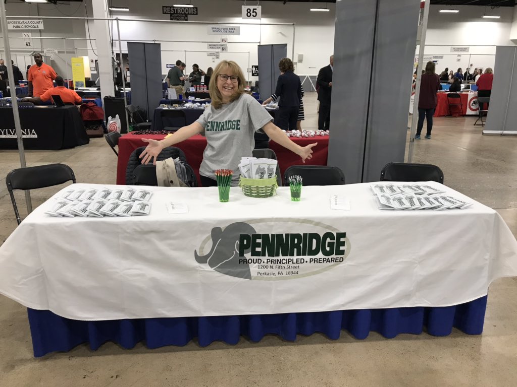 dschepis's tweet image. Want to work for an awesome school district?  Come see us at the Greater Philadelphia Teacher Job Fair in Oaks today! @PSD_SuptDBolton #Pennridge #pennridgeproud #pennridgepride #pennridgeschooldistrict #pennridge #phillyexpocenter