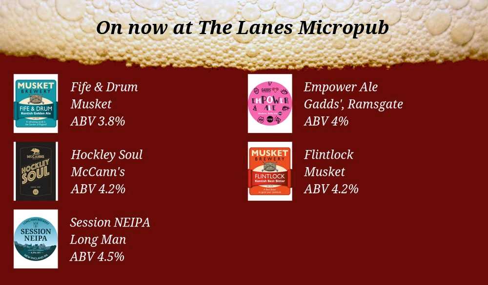 DebbieLanes's tweet photo. #thelanes On the bar today!
Beer Board: https://t.co/g4Q4RxlGXm

@musketbrewery @RamsgateBrewery @Fantastic_Beer @longmanbrewery
#RealAleFinder https://t.co/PA7clQqY5c