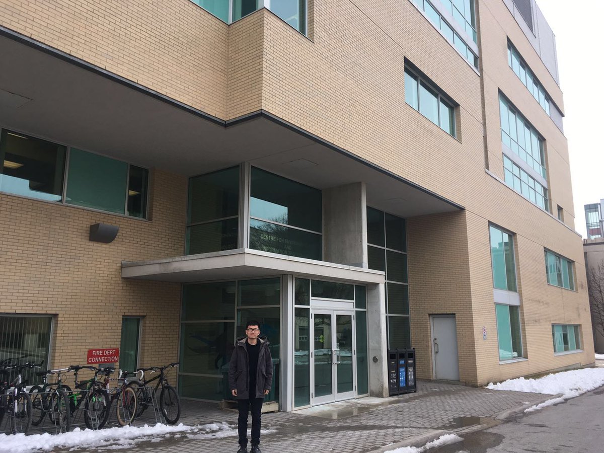 RDC2MT's tweet photo. Ph.D student Fulong Li from Aston University has started his secondment at University of Waterloo on 1st of April. He will be supervised by Prof. Claudio and work on microgrid system optimisations.
It is still snowing in Waterloo! Enjoy. :-) https://t.co/eVxJqulygL
