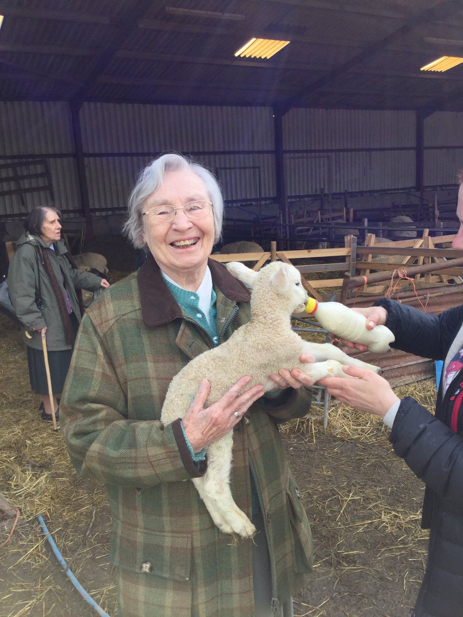 PFSMilward's tweet image. Lambing visit to Buggs Farm Capel #tunbridgewells #dementia #carehome #respite #westkent