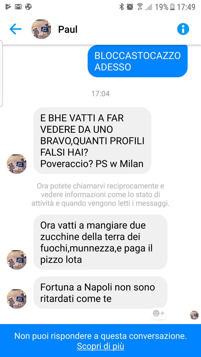 GnappoIl's tweet photo. @FavoriJu Lo sai che ti sputtano su tutto il web? Intetistadimmerda. https://t.co/ErmswpijjS