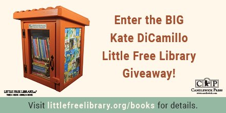 We're working with <a href="/LtlFreeLibrary/">Little Free Library®</a> &amp; #KateDiCamillo in a BIG way to inspire hope and encourage literacy in communities across the country. Read more about this exciting collaboration! bit.ly/2CN3f83 Giveaway opens tomorrow, 4/4! #KidLit