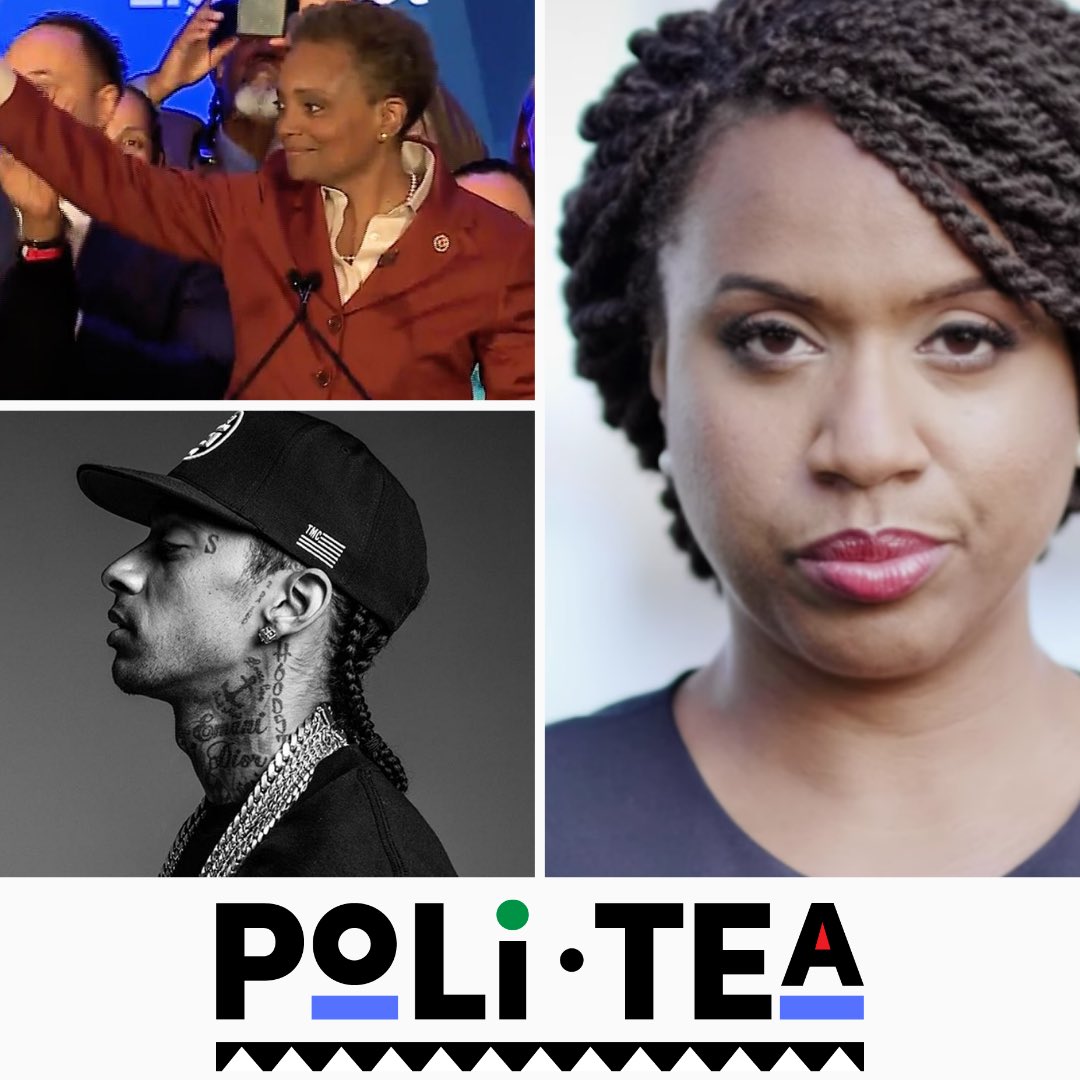 PoliTea_Podcast's tweet photo. Ep. 181: “Can’t Knock The Hustle” We’re back to brew, sip, and pour on Lori Lightfoot’s historic win as the first Black woman and openly LGBTQ mayor of Chicago, @AyannaPressley thread on DCCC’s primary challenger memo, and Nipsey Hussle’s tragic death. #podcasts #politics https://t.co/jlrUMJu83q