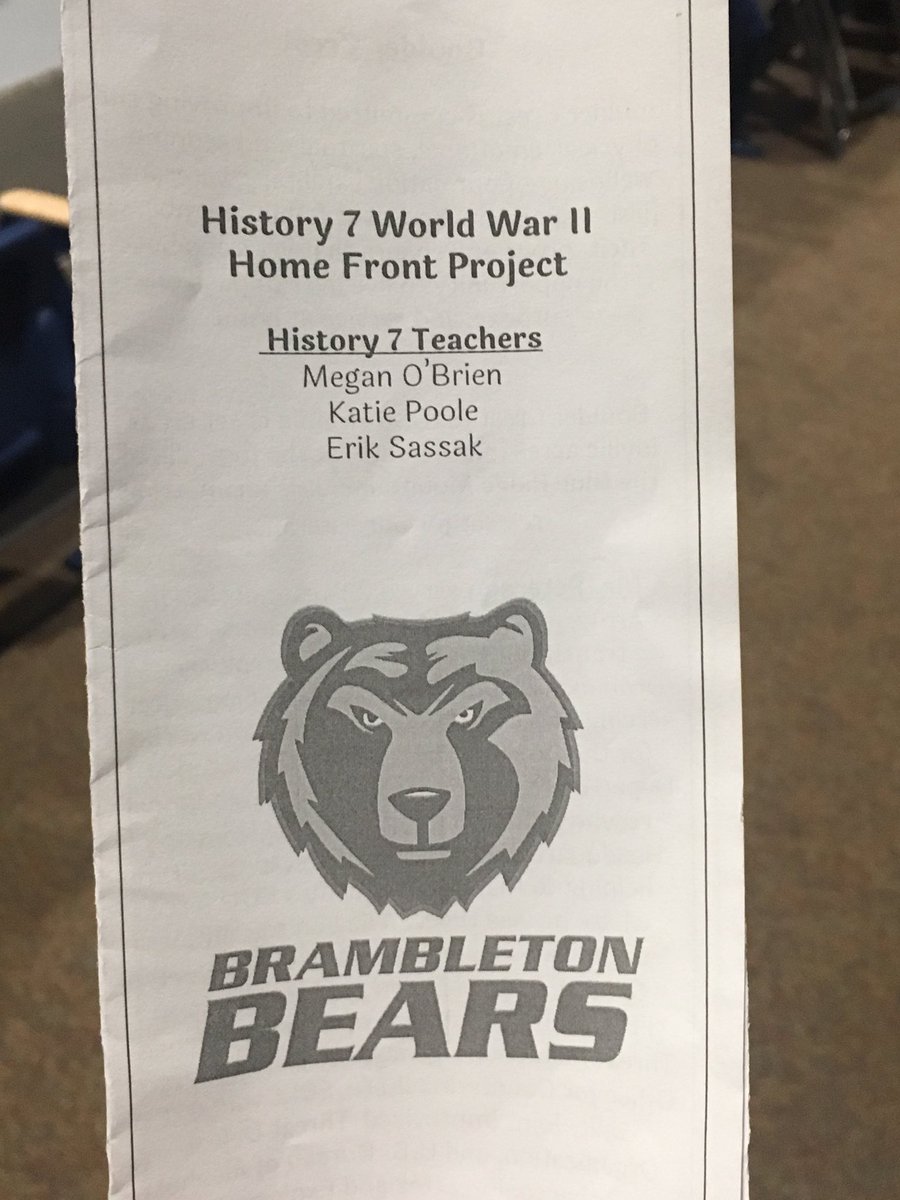 ClassicSassak's tweet photo. History 7 @BAM_MS_Official Home Front Project Presentation by Boulder Crest, Honor Flight, &amp; Moving Vets Forward!  #bamyr2 @KPoole114 @obloveshistory https://t.co/RG05DsiDJp