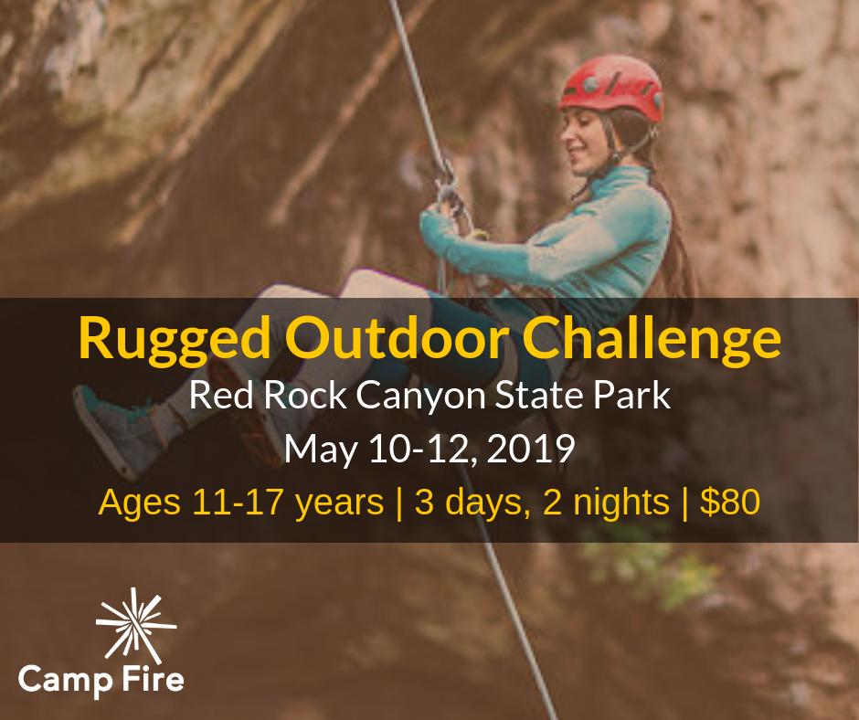 Let's see...hiking...rappelling...fresh air...friends. We're in! Sign your teens up now for our Rugged Outdoor Challenge! Spots will go quickly! #CampFire #CampDaKaNi #PlayingSurvivor #Outdoors @redrockcanyonadventurepark buff.ly/2HkVSbp