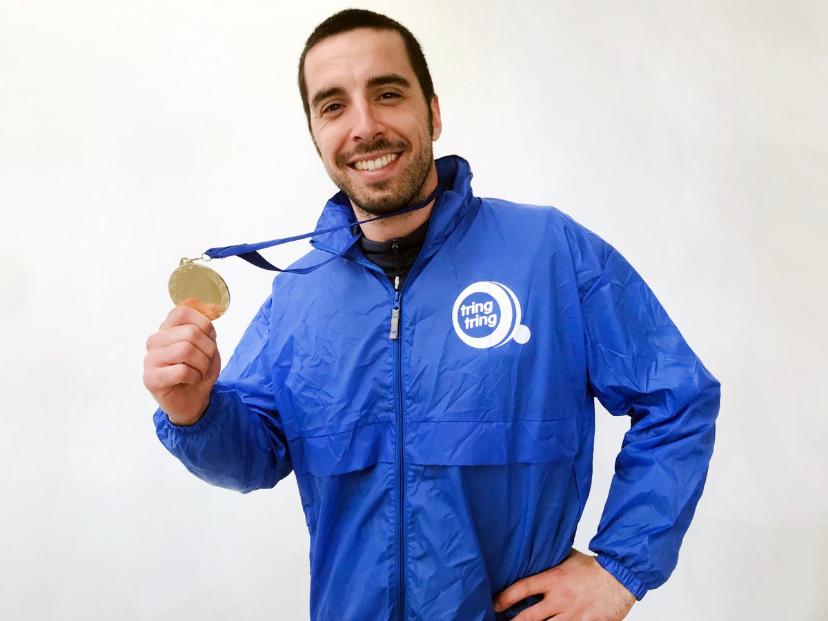 Tringen is een sport en daar horen medailles bij. De Tringer kampioen van de maand Februari is Tiago. 👏 311 hotels en restaurants bevoorraad 👏 725 kilometers gefietst 👏 33 klanten geholpen  #tringervandemaand #duurzaam #stadslogistiek  #horeca