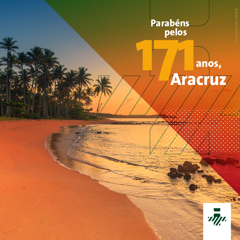 Parabéns para a cidade que nos encanta todos os dias! 🎉

#Aracruz171Anos